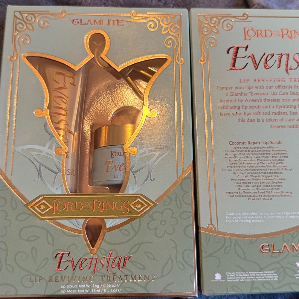 The Glamlite x Lord of The Rings Evenstar Lip Care Duo - Picture 2 of 3